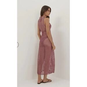 VIX Paula Hermany SOLID TWIST LONG SWIM COVER UP LIGHT GREEN Sz M NWT $298